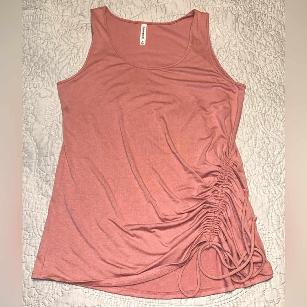 Boutique Zenana Premium Side Ruched Tank Top